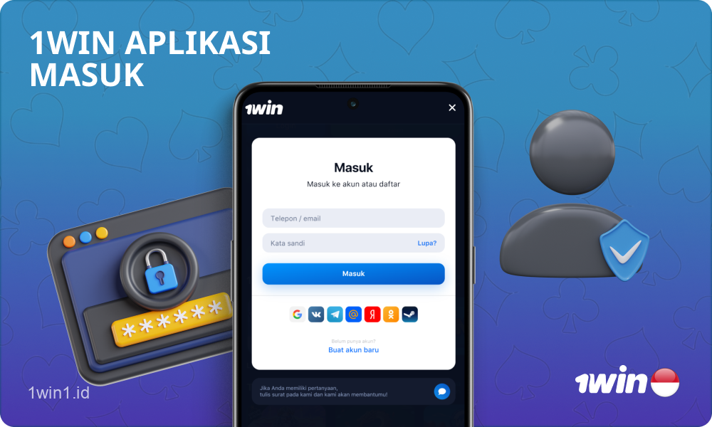 Untuk masuk ke akun 1win mereka di aplikasi seluler, pemain Indonesia harus memasukkan nama pengguna dan kata sandi mere