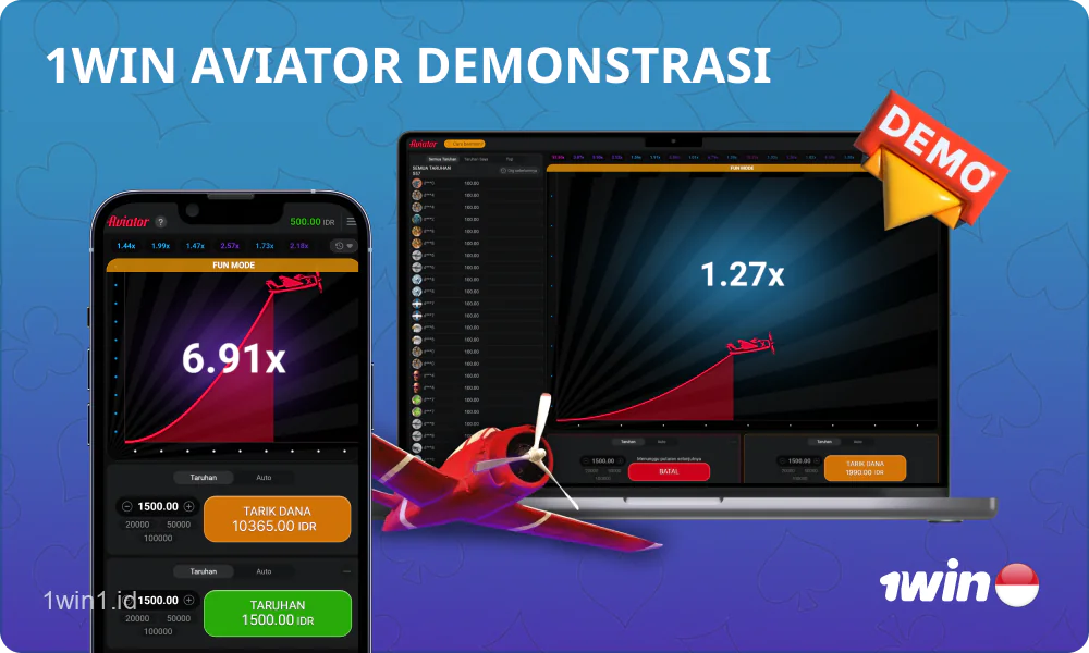 Dalam mode demo permainan Aviator di kasino 1win Indonesia, pengguna dapat melihat lebih dekat aturan permainan dan mencoba berbagai strategi sebelum bermain dengan uang sungguhan