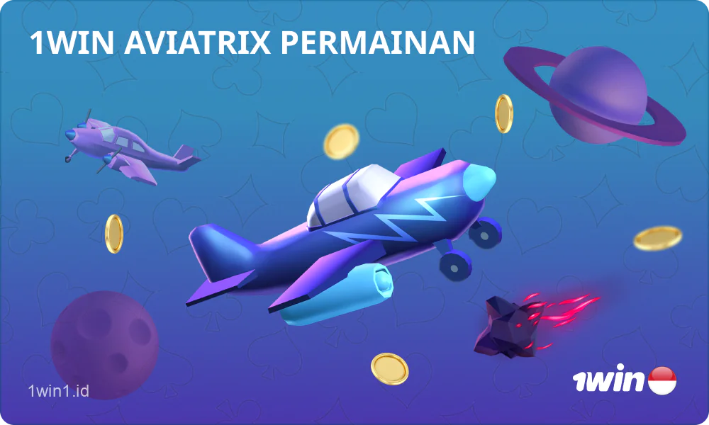 Pengguna dari Indonesia dapat memainkan game AviatriX yang populer di situs web dan aplikasi seluler 1win