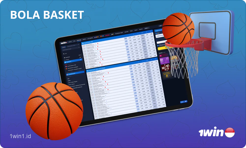 Pengguna dari Indonesia sangat menghargai berbagai pilihan pertandingan bola basket untuk dipertaruhkan di 1win