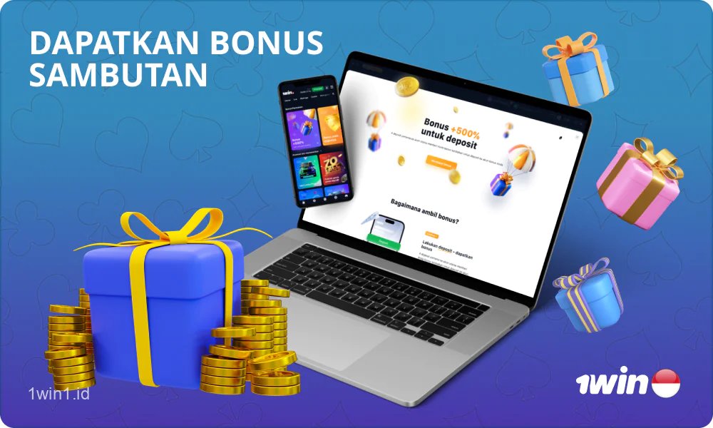 Untuk pemain baru dari Indonesia, 1win menawarkan bonus selamat datang untuk permainan kasino dan taruhan olahraga