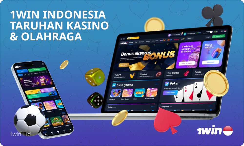 1win Indonesia menawarkan kepada para penjudi banyak pilihan permainan kasino dan taruhan olahraga, termasuk kompetisi olahraga dunia maya