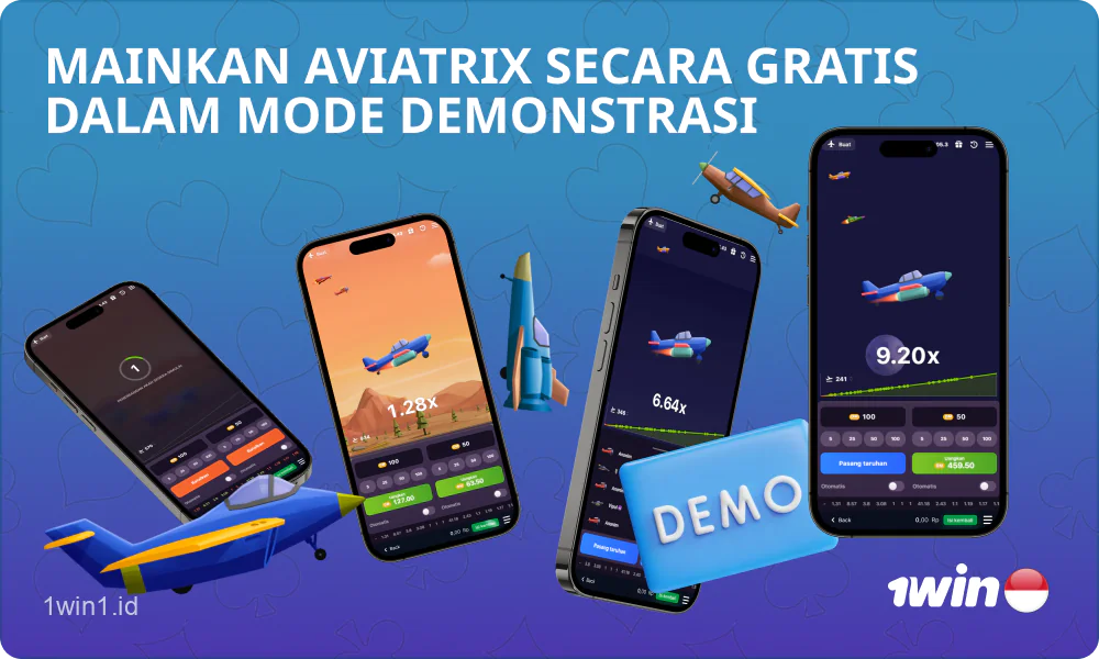 Pemain Indonesia di 1win Casino dapat mempelajari aturan permainan AviatriX dalam mode demo sebelum bermain dengan uang sungguhan