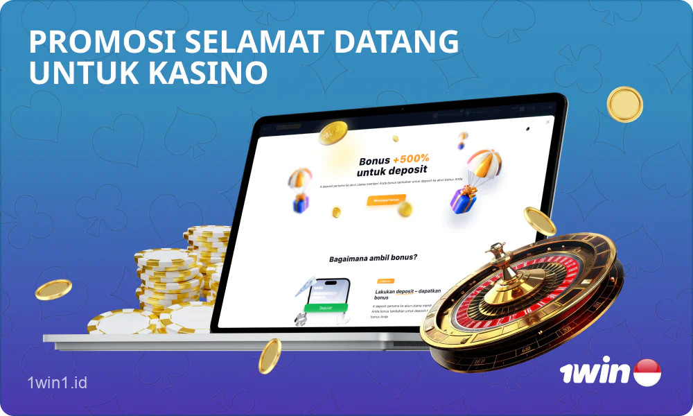 Pemain baru di kasino 1win Indonesia bisa mendapatkan bonus untuk bermain dengan uang sungguhan sebagai hadiah selamat datang