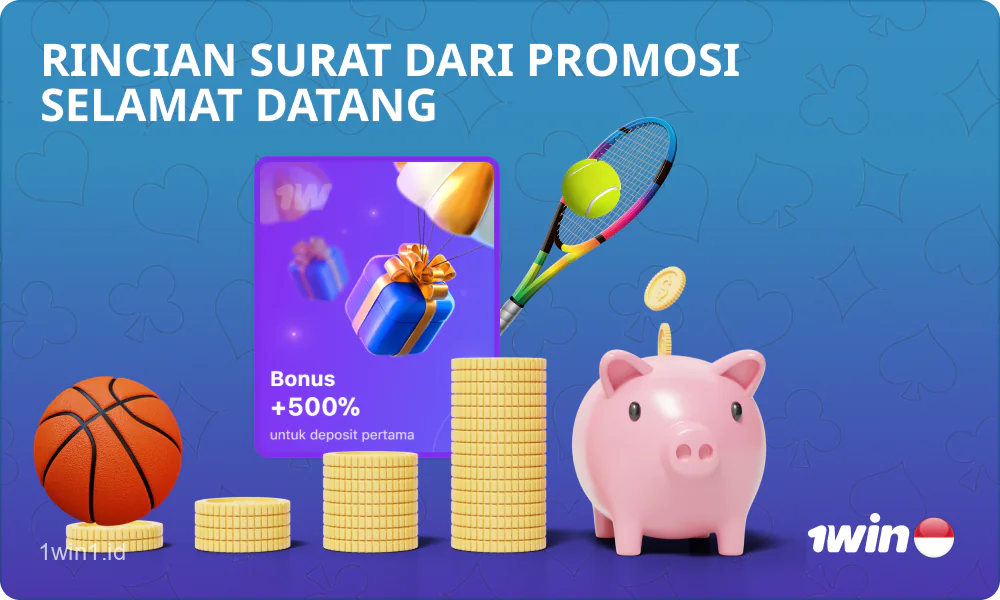 Bonus sambutan dari 1win tersedia untuk penggemar taruhan olahraga Indonesia segera setelah mendaftar dan melakukan deposit