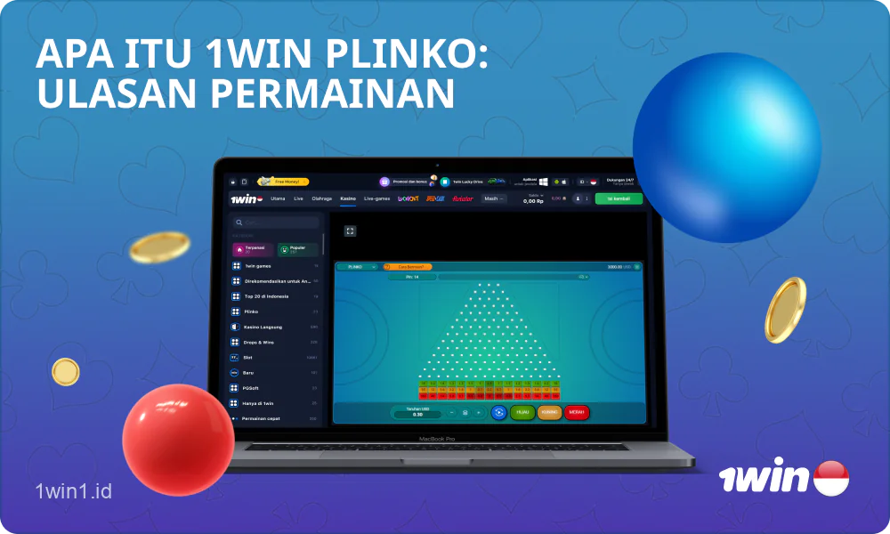 Pengguna 1win Indonesia dapat memainkan permainan Plinko yang dinamis dan menyenangkan di situs web resmi perusahaan dan aplikasi seluler untuk Android dan iOS