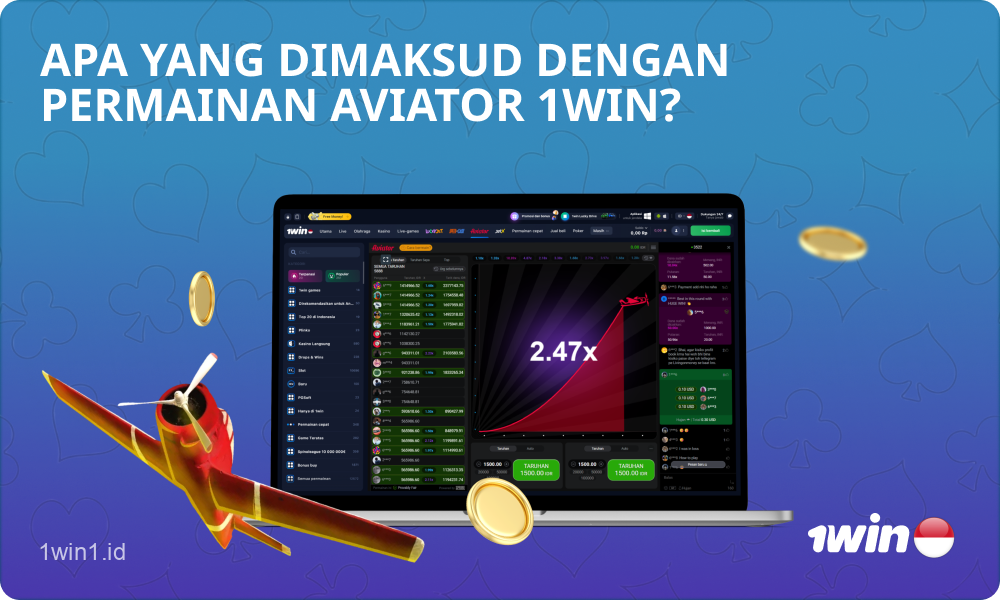 Pemain Aviator 1win Indonesia memuji game ini karena hasilnya yang cepat, aturan yang jelas, dan kemampuan untuk bermain dalam mode demo