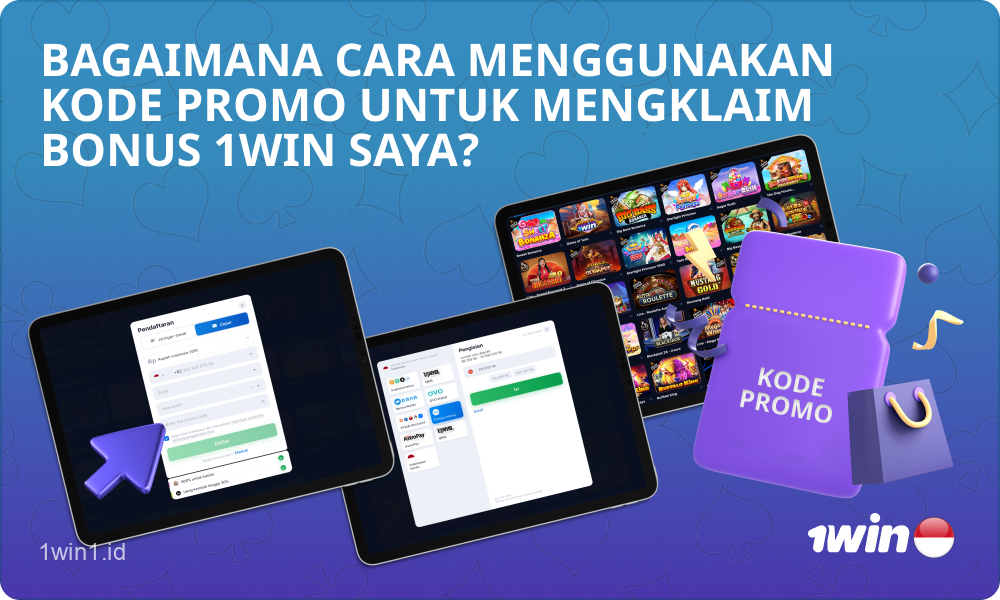 Untuk mendapatkan bonus di platform 1win dengan menggunakan kode promo, pengguna Indonesia perlu mengikuti beberapa langkah sederhana
