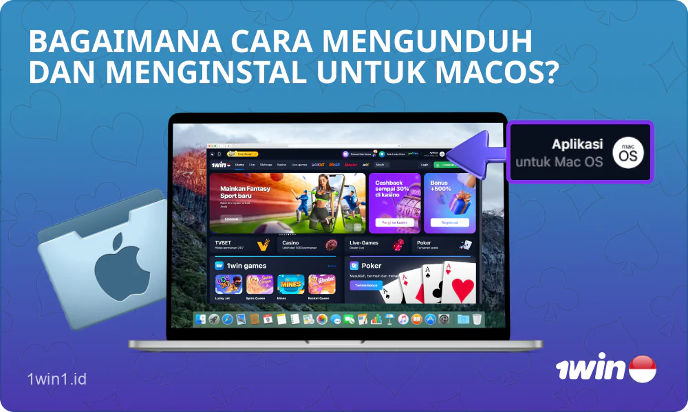 Untuk mengunduh dan menginstal aplikasi 1win untuk komputer Mac OS, pengguna Indonesia perlu mengikuti beberapa langkah sederhana