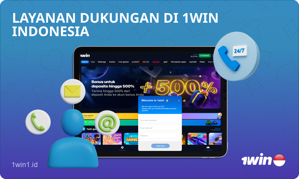 Tim support 1win Indonesia siap membantu para pemain dengan berbagai masalah